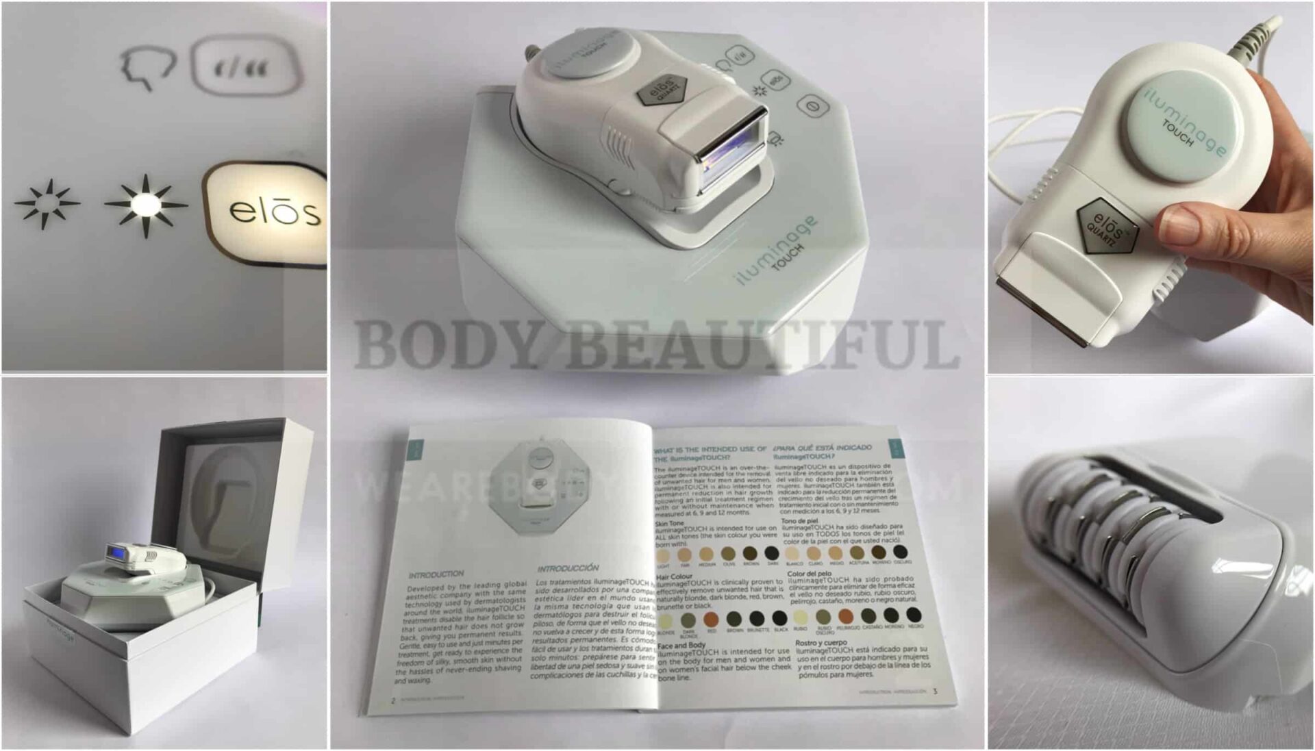 Iluminage Touch IPL & RF hair removal device reviewed by WeAreBodyBeautiful.com