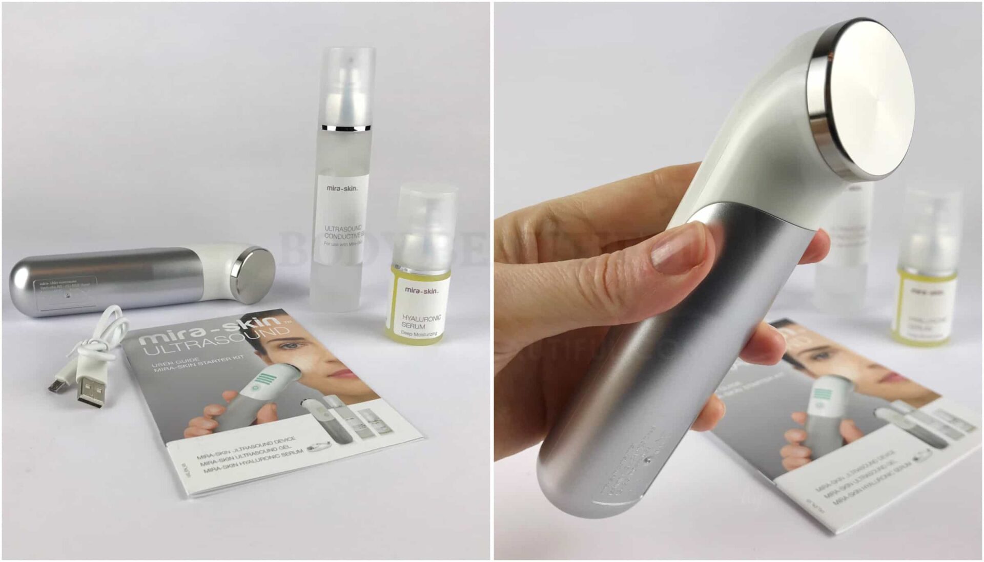 Tried & tested Mira-skin ultrasound & Hyaluronic Acid facial review by WeAreBodyBeautiful.com