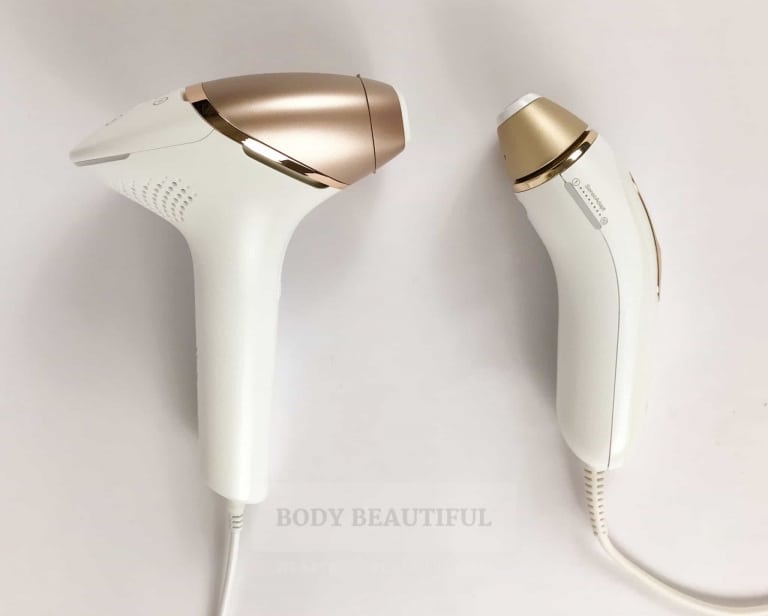 The Philips Lumea Prestige vs Braun Silk Expert Pro 5 are very difference in shape, size and profile.