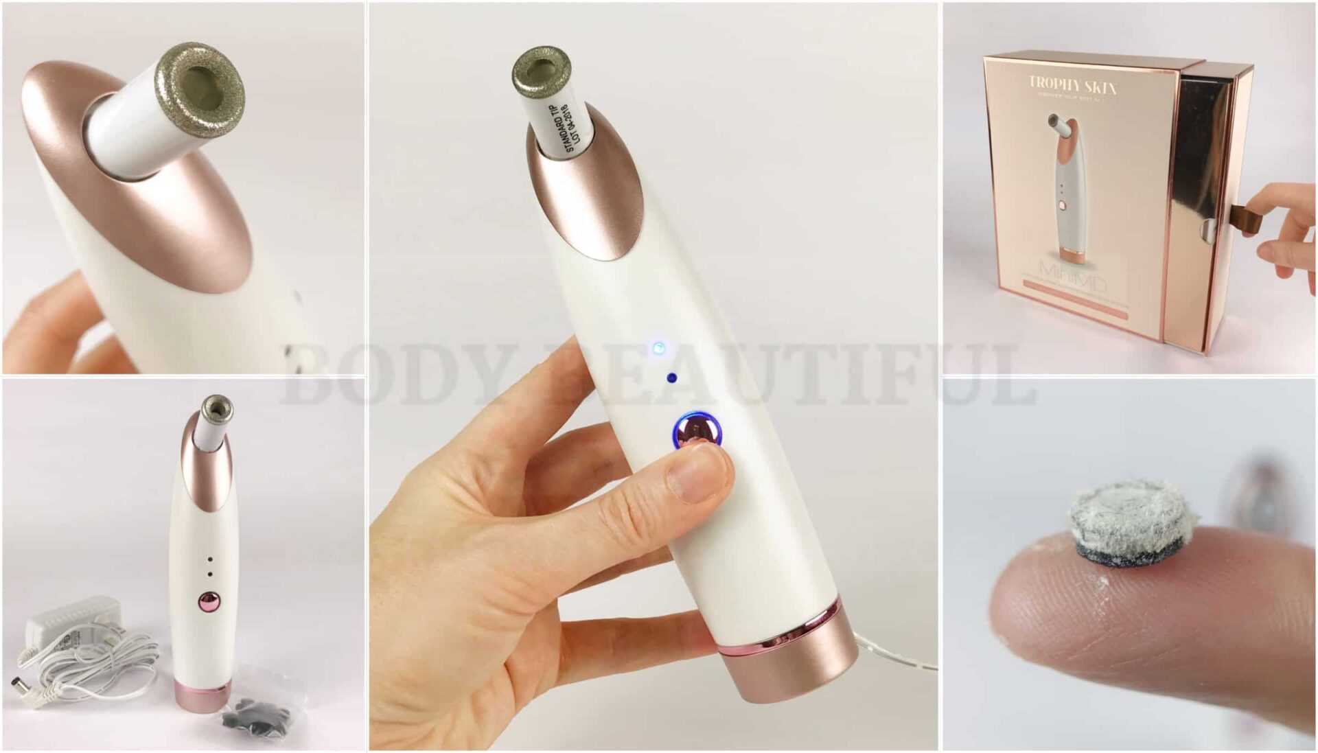 Learn all about home microdermabrasion in WeAreBodyBeutiful's review of the Trophyskin mminiD