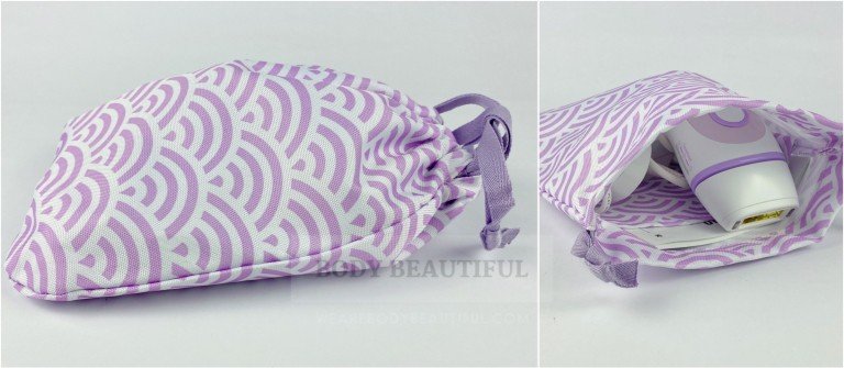 Lilac wave pattern fabric storage pouch isn't as good as the padded case with the Braun Pro 5 range!