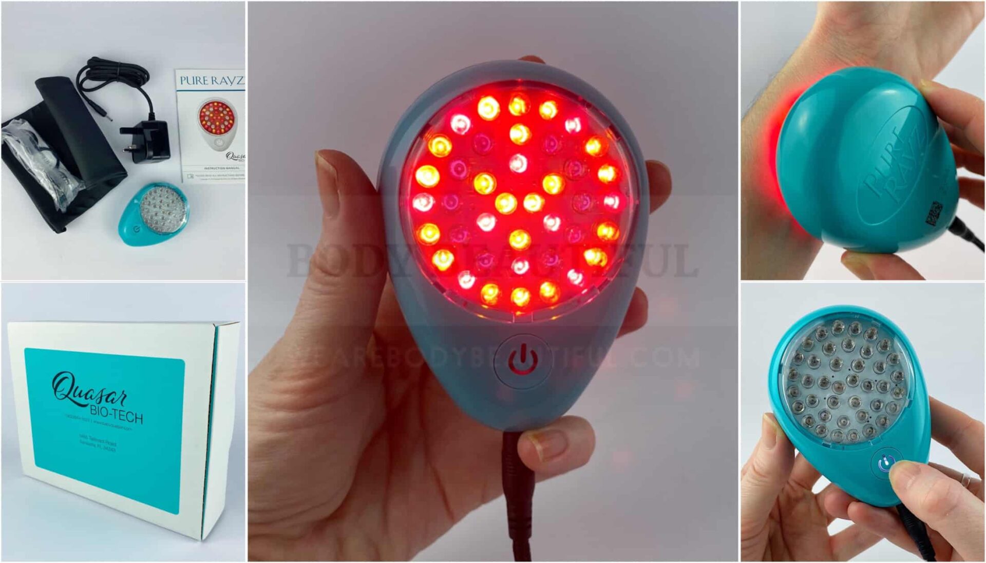 Quasar Pure Rayz red & NIR light review tried & tested by weAreBodyBeautiful.com