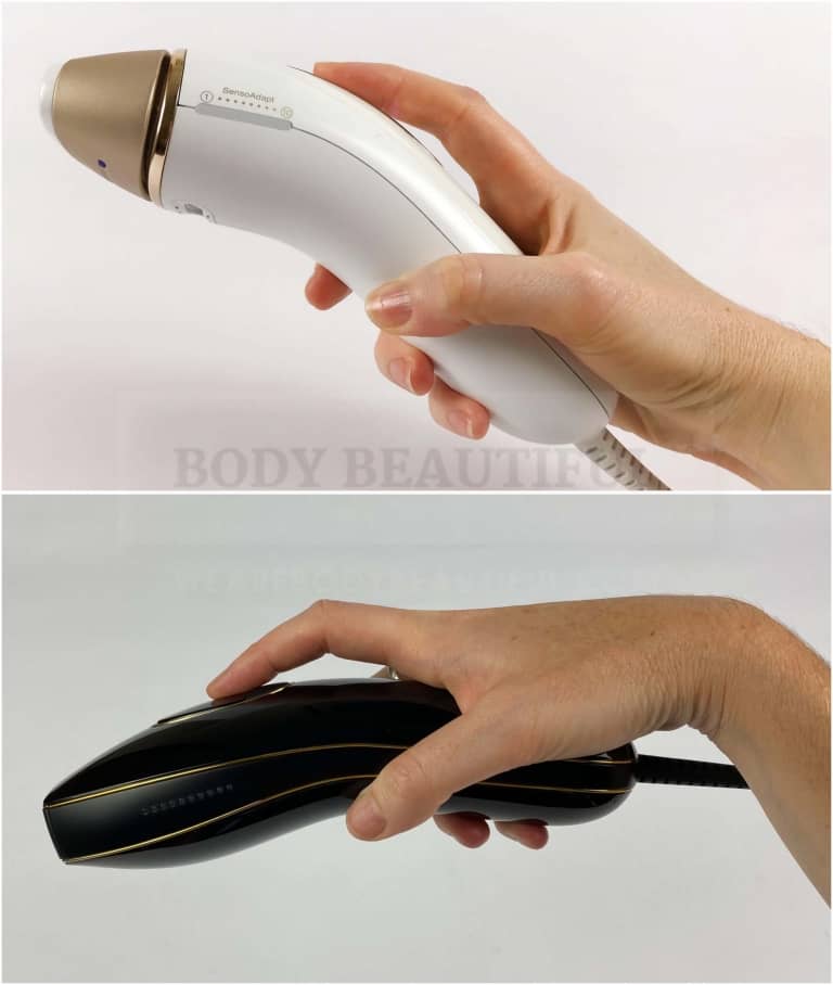 You can also hold the Braun Pro 5 along the handle