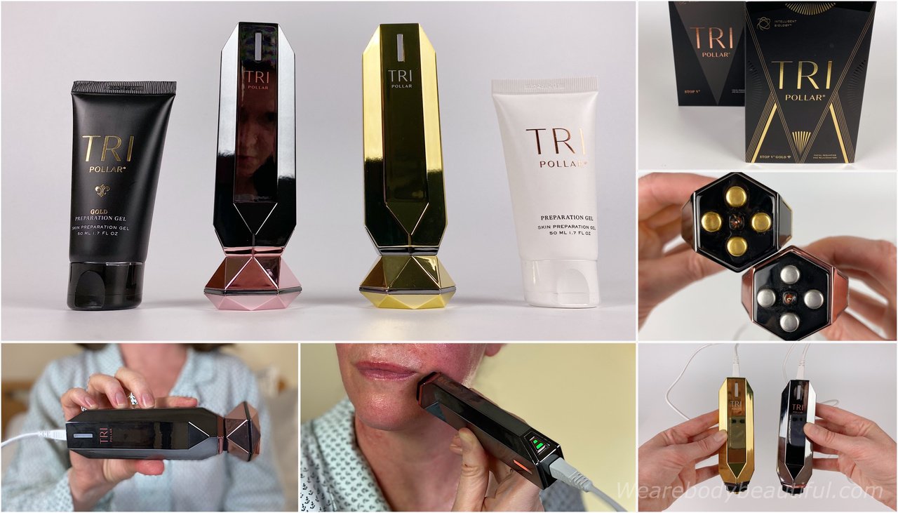 Tripollar STOP VX and VX Gold edition at-home Radio Frequency skin tightening devices tried & tested by WeAreBodyBeautiful.com