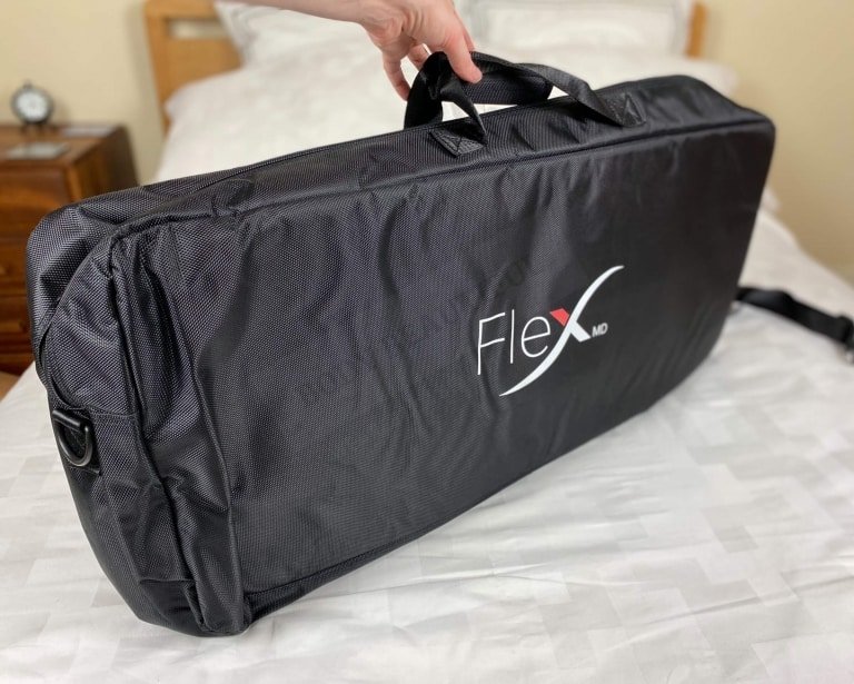 The Flex MD storage bag is good quality but it's rather too large to travel with!
