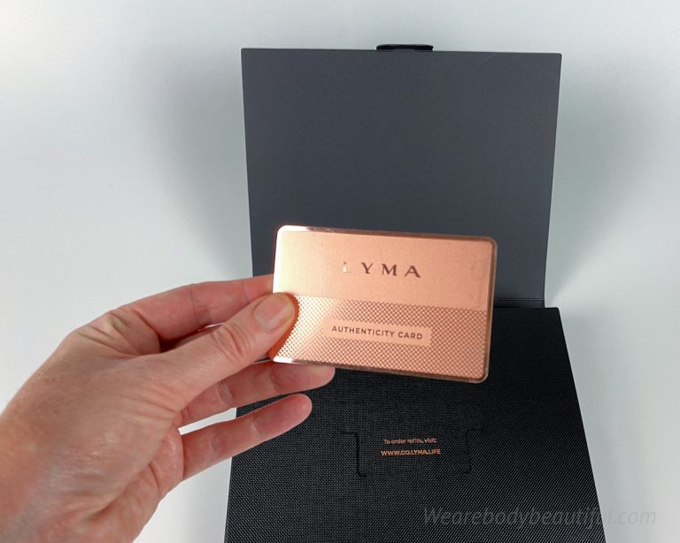 LYMA knows how to make you feel special with a rose-gold member id card. It’s made of metal. Probably not genuine rose-gold, but maybe considering the price of this kit 🤭…