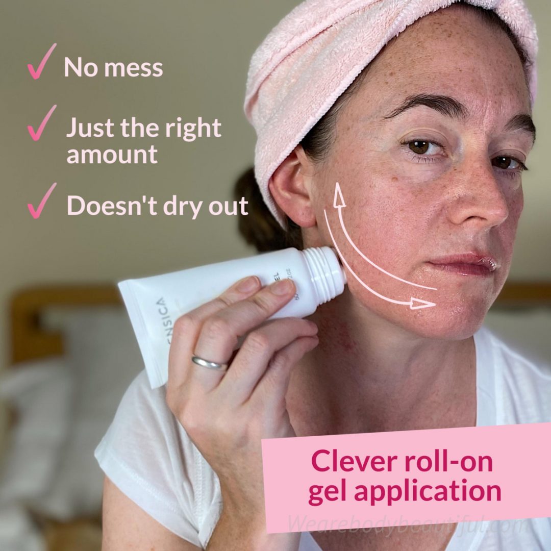 I love the Sensica RF prep gel clever roll-on application because it's no mess, it applies just the right amount, and it doesn't dry out