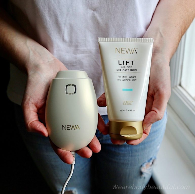 The NEWA at-home RF skin tightening device reviewed by Wearebodybeautiful.com