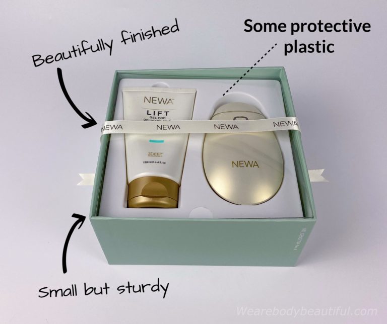 There is some plastic inside the NEWA packaging to keep the device protected. Hopefully, NEWA will soon replace this with more eco-friendly materials!