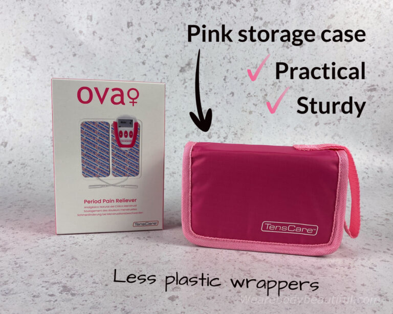 The OVA storage case is compact, sturdy and practical, and cuts down on plastic wrappers in the packaging. It is rather pink too.