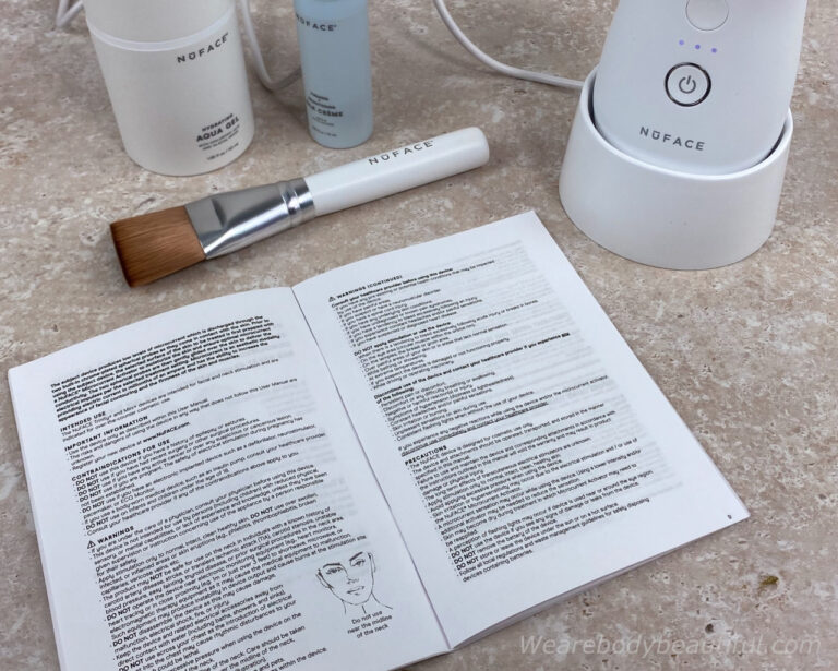 Read the NuFACE Trinity+ user manual & contraindications before use!