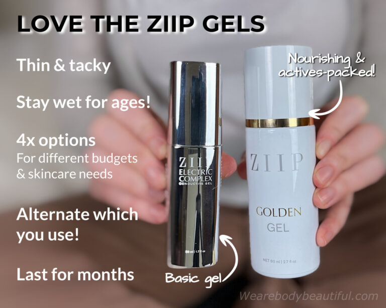 I think the ZIIP gels are rather special. They have a thin and tacky texture that stays wet on your skin for ages. There are 4 types; Electric Complex, Silver, Crystal and Golden which suit different budget and skincare needs. You can alternate which ones you use. Plus, they last for months!
