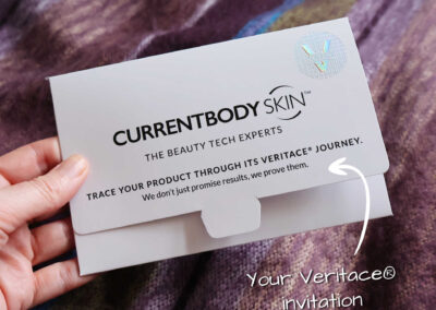 Inside every box is a Veritace invitation with your device specific NFC card.